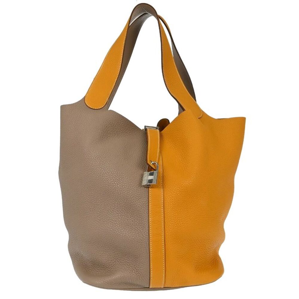 Hermes Picotin Lock Bicolor Clemence Multicolour Leather Handbag